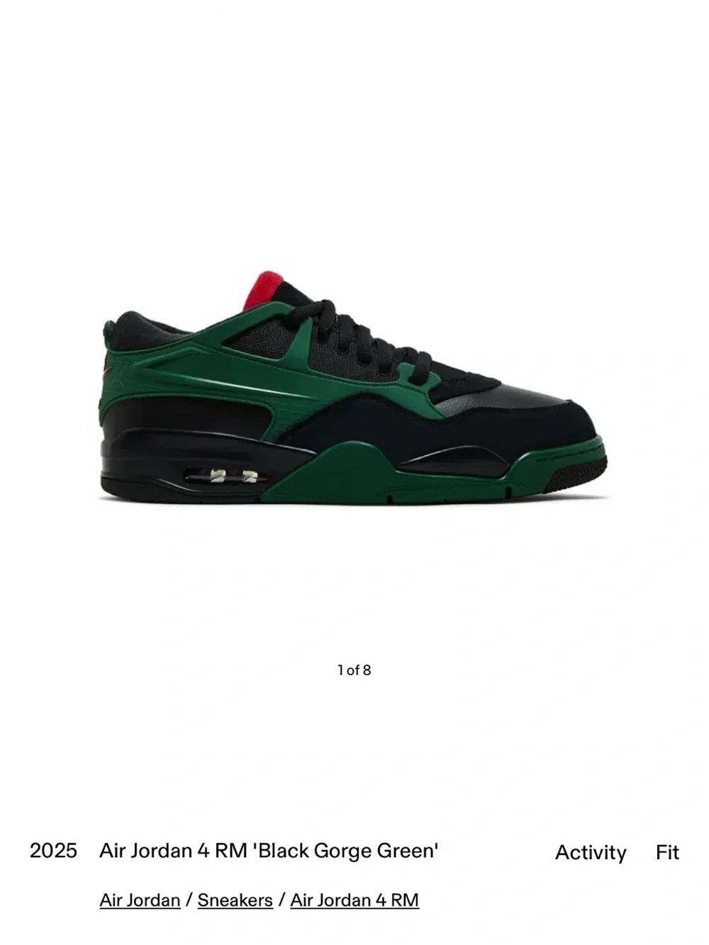 Air Jordan 4 RM “Black Gorge Green”